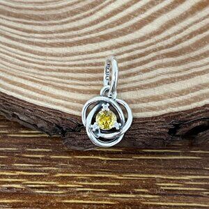 Pandora November Honey Eternity Circle Dangle Charm